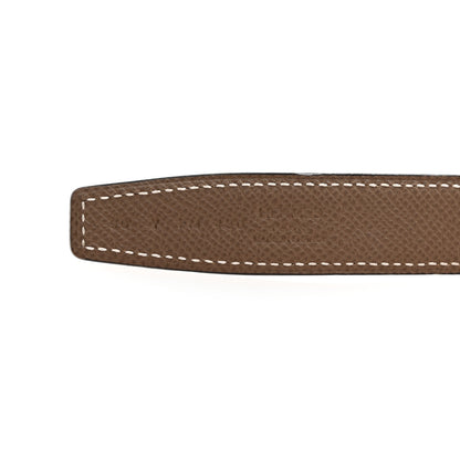 Hermes Swift Epsom H Belt 90 36 Black Etoupe 5 of 7