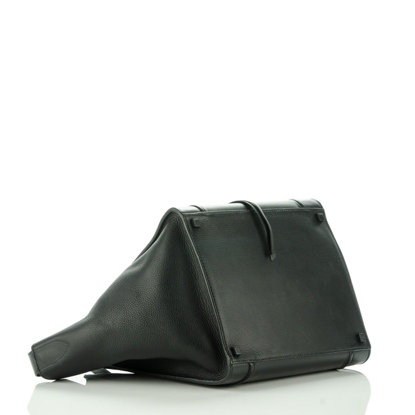 Supple Calfskin Medium Phantom Luggage Black