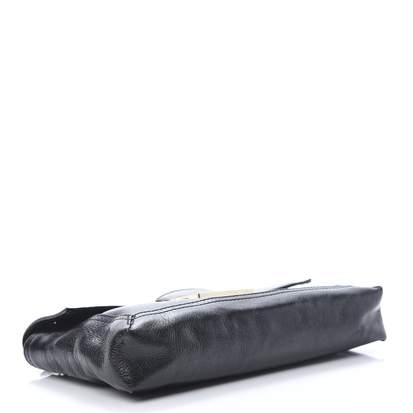 Vitello Acqua Maxi Baguette Bag Black