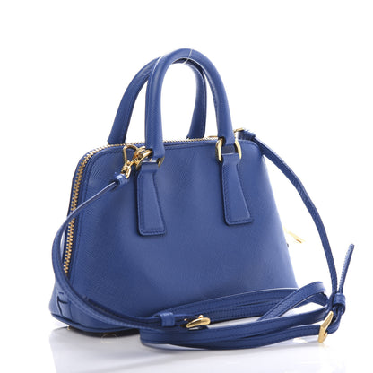Prada Saffiano Lux Mini Promenade Tote Azzurro 3 of 9