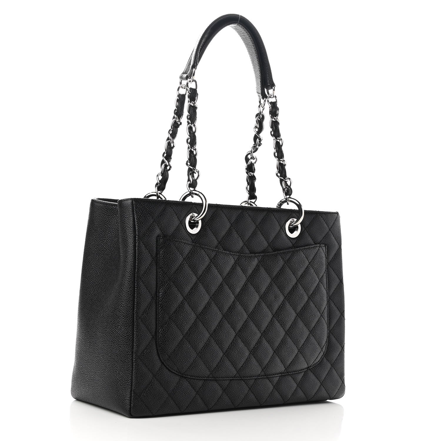 Chanel Caviar Quilted Grand Shopping Tote GST Black 3 of 10