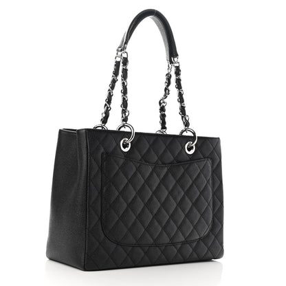 Chanel Caviar Quilted Grand Shopping Tote GST Black 3 of 10