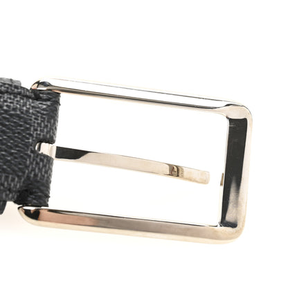 Louis Vuitton Damier Graphite Calfskin Belt 100 40 Black 10 of 10
