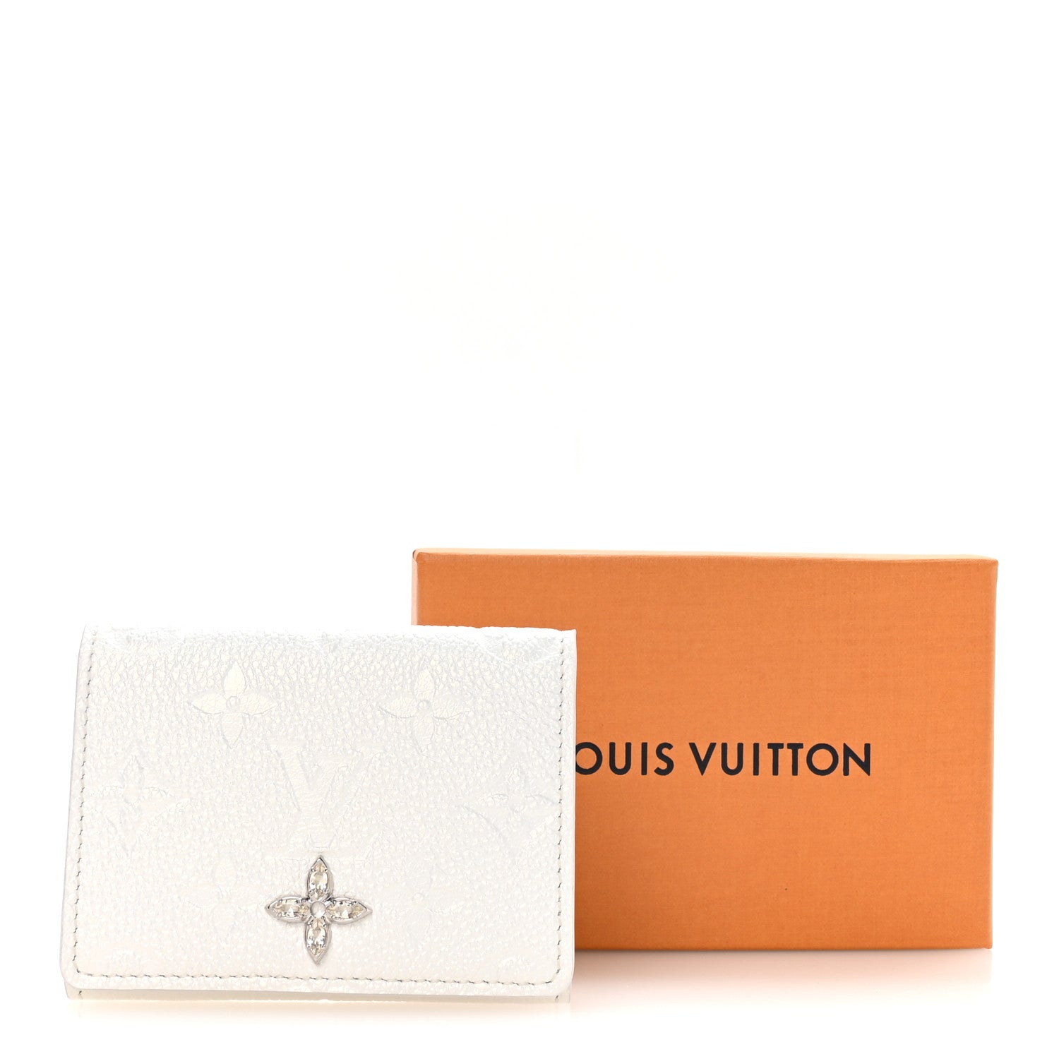 Louis Vuitton Empreinte Monogram LV Ski Business Card Holder Snow 7 of 7