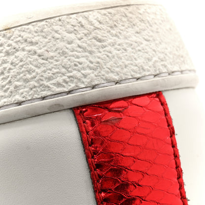 Gucci Calfskin Ayers Bee Embroidered Womens Ace Sneakers 35 White Green 11 of 12