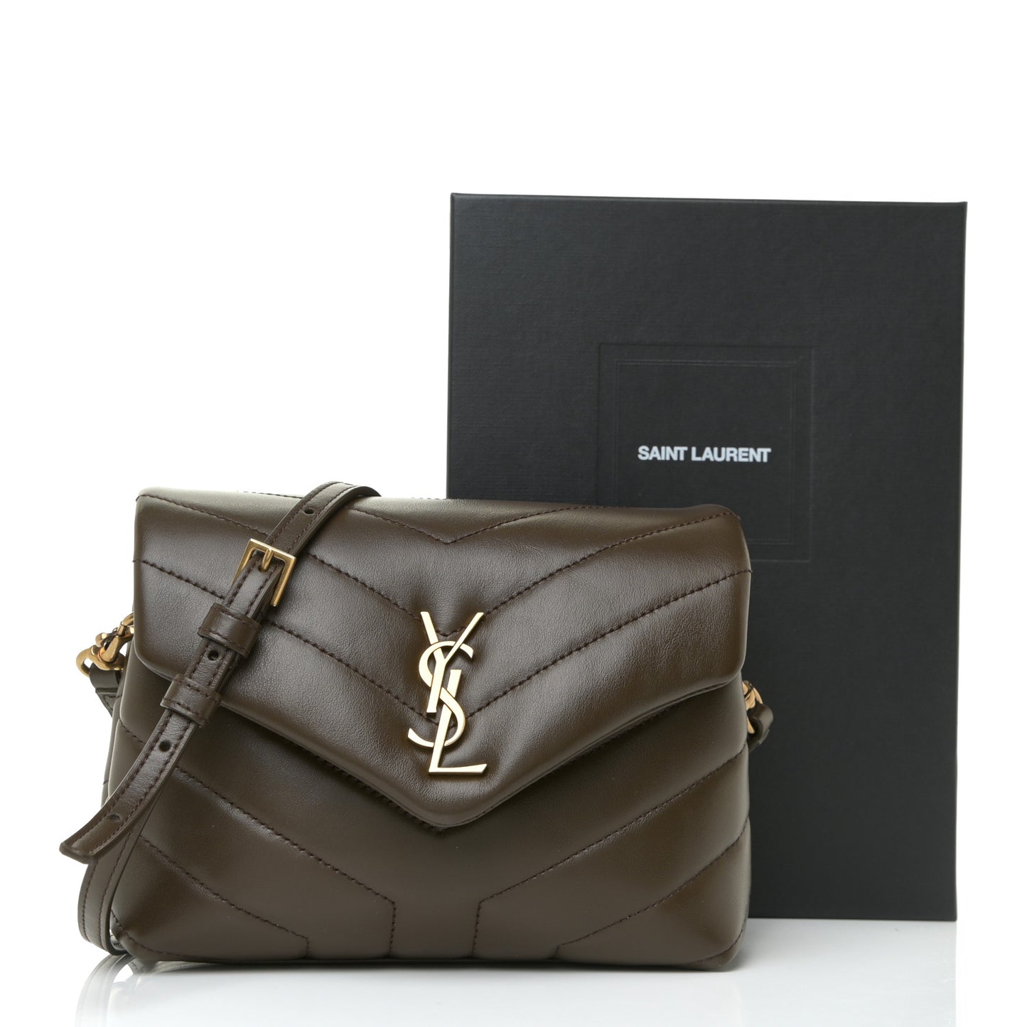 Calfskin Y Quilted Monogram Toy Loulou Crossbody Bag Earth
