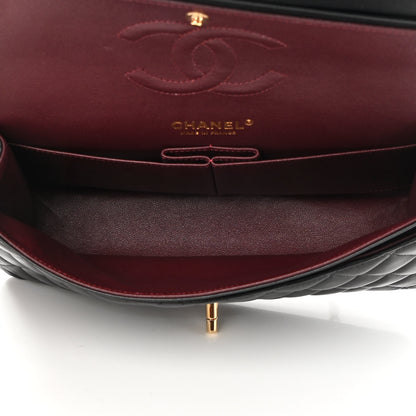 Chanel Lambskin Quilted Medium Double Flap Black 5 of 13