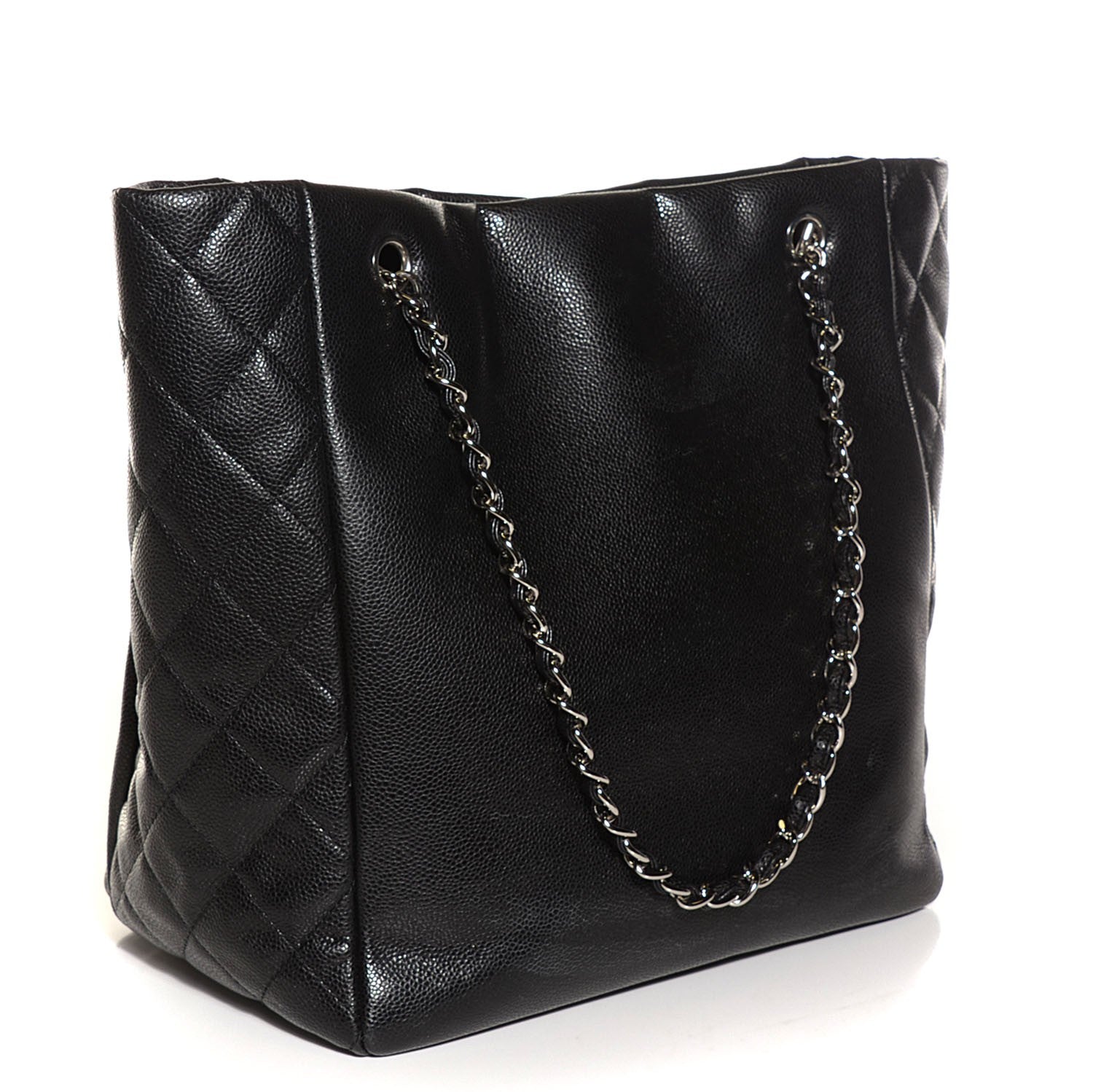 Chanel Soft Caviar Large Timeless CC Shopping Tote Black 3 of 7