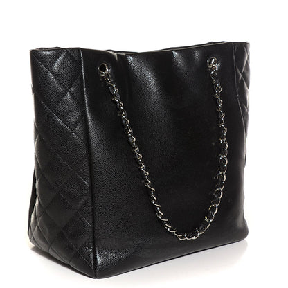 Chanel Soft Caviar Large Timeless CC Shopping Tote Black 3 of 7