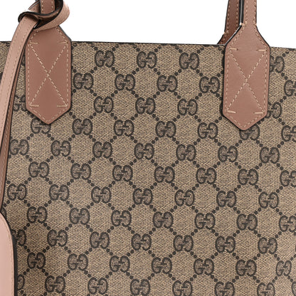 Gucci GG Supreme Monogram Small Reversible Tote Dark Cipria 11 of 17