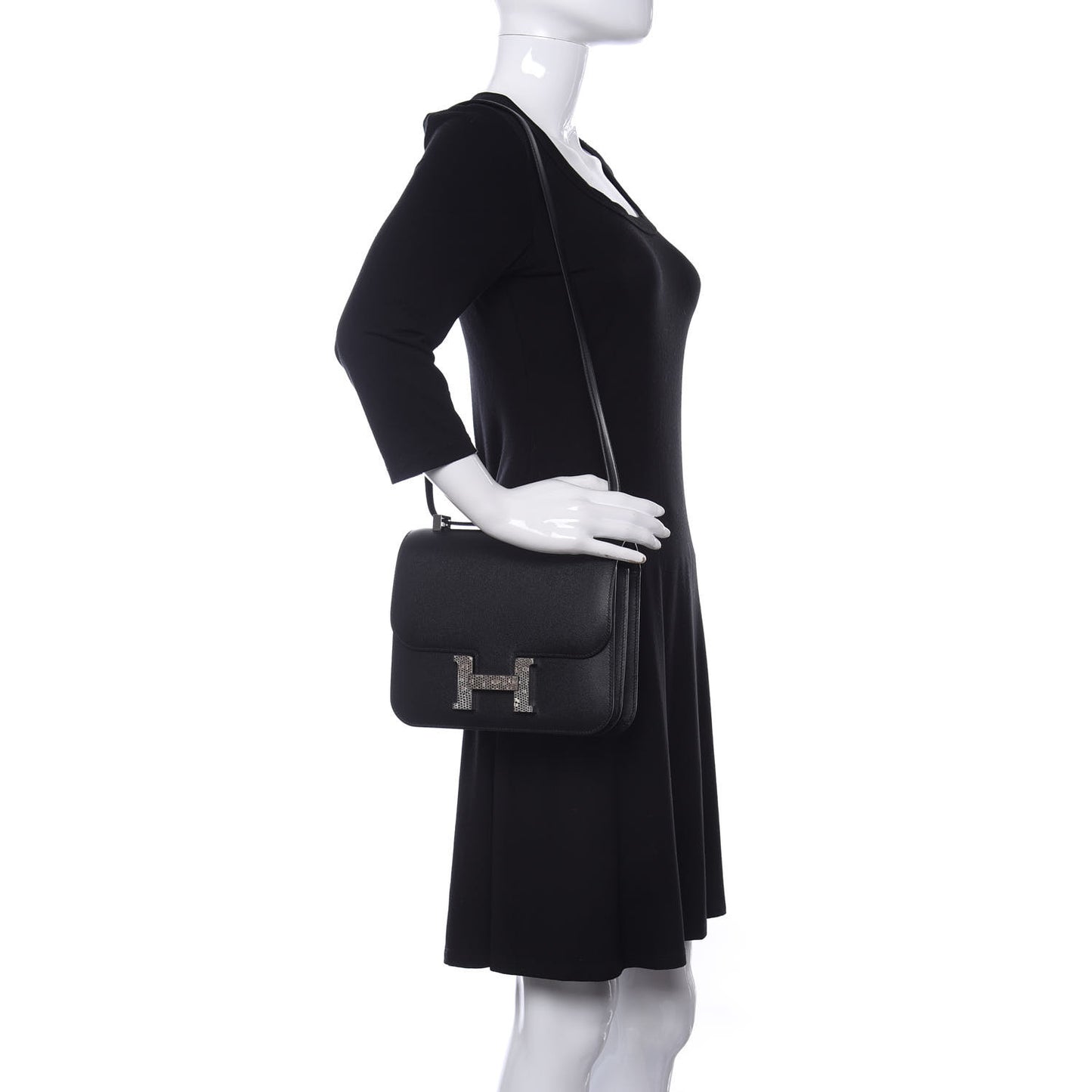 Grained Monsieur Lizard Constance 24 Black Ombre