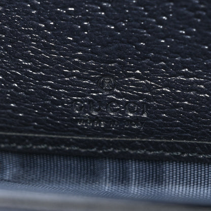 Gucci GG Supreme Monogram Textured Dollar Calfskin Web Ophidia Zip Around Wallet Beige Blue 9 of 13