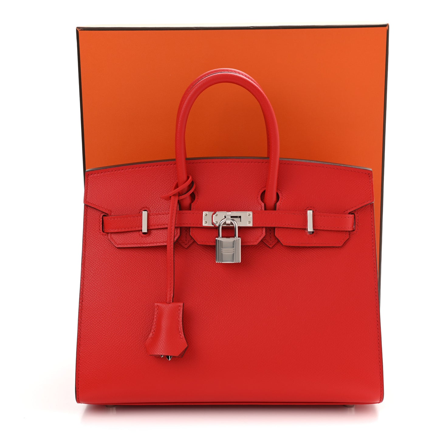 Epsom Birkin Sellier 25 Rouge De Coeur