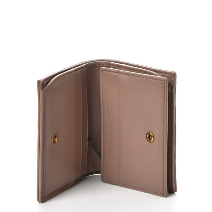 Gucci Calfskin Matelasse GG Marmont Card Case Wallet Porcelain Rose 5 of 8