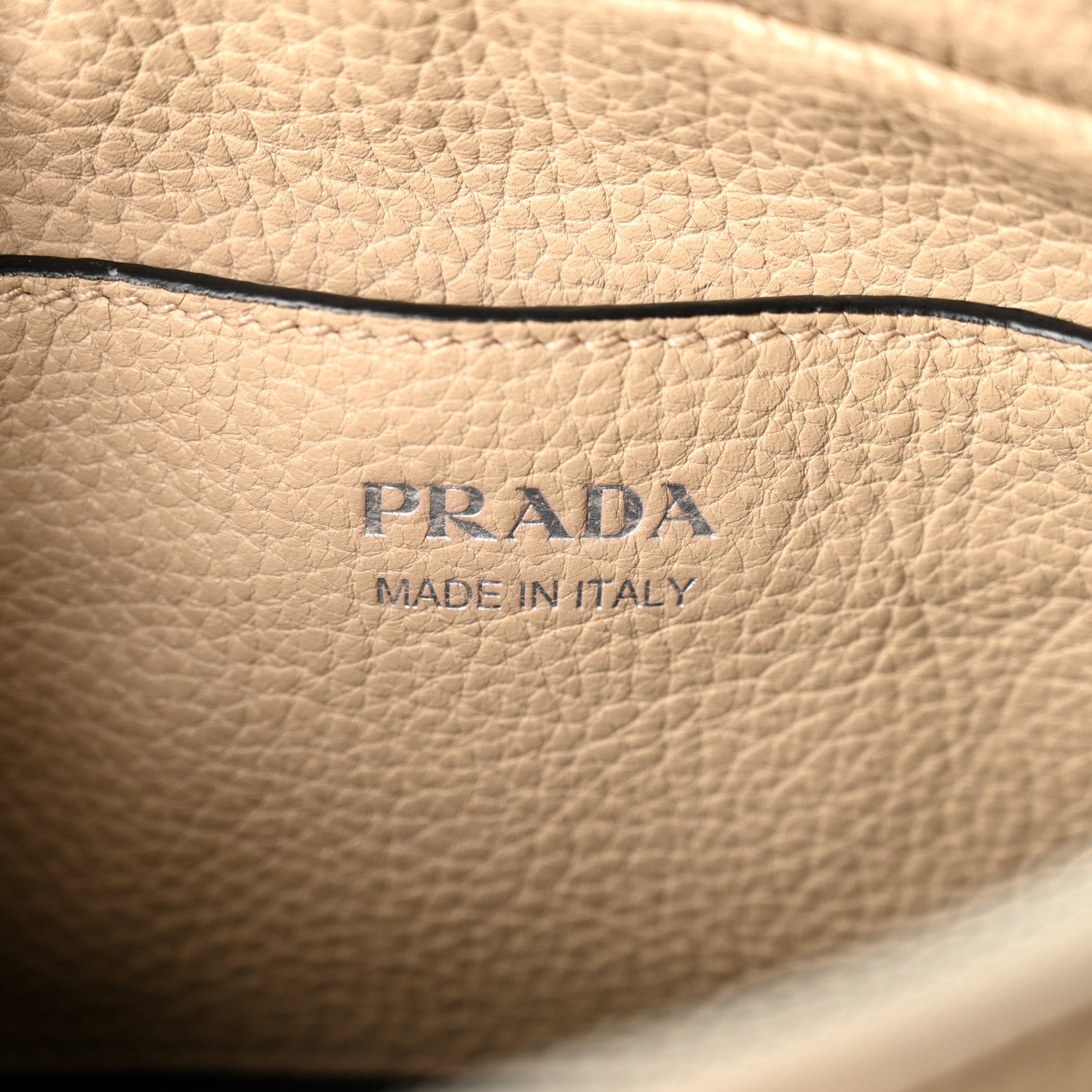 Prada Vitello Daino Soft Flap Crossbody Sabbia 6 of 10