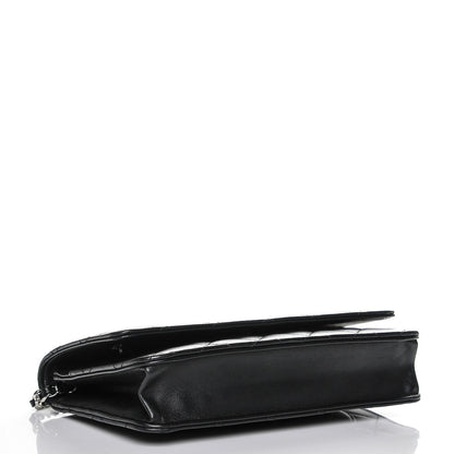 Chanel Lambskin Quilted Wallet On Chain WOC Black 4 of 8