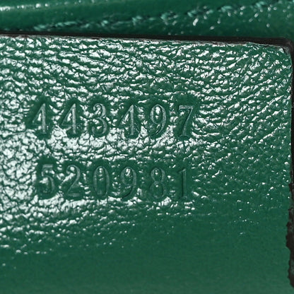 Gucci Azalea Calfskin Enamel Matelasse Diagonal Small Torchon GG Marmont Shoulder Bag New Shamarock Emerald 7 of 10