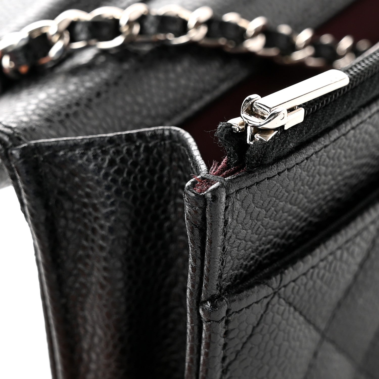 Chanel Caviar Quilted Wallet on Chain WOC Black 15 of 16