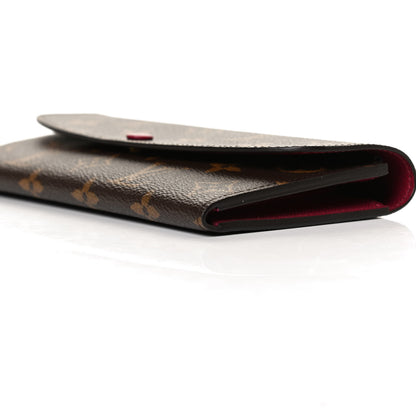 Louis Vuitton Monogram Emilie Wallet Fuchsia 8 of 9