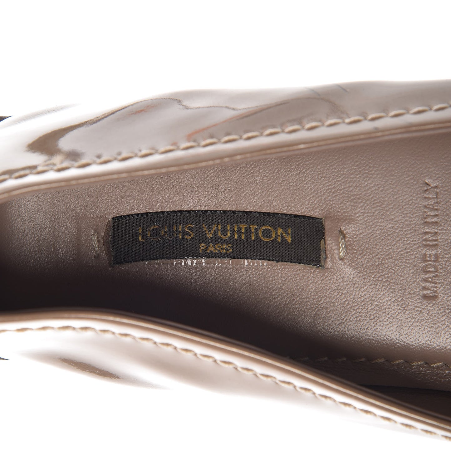 Patent Calfskin Oxford Ballerina Flats 36.5 Rose Poudre