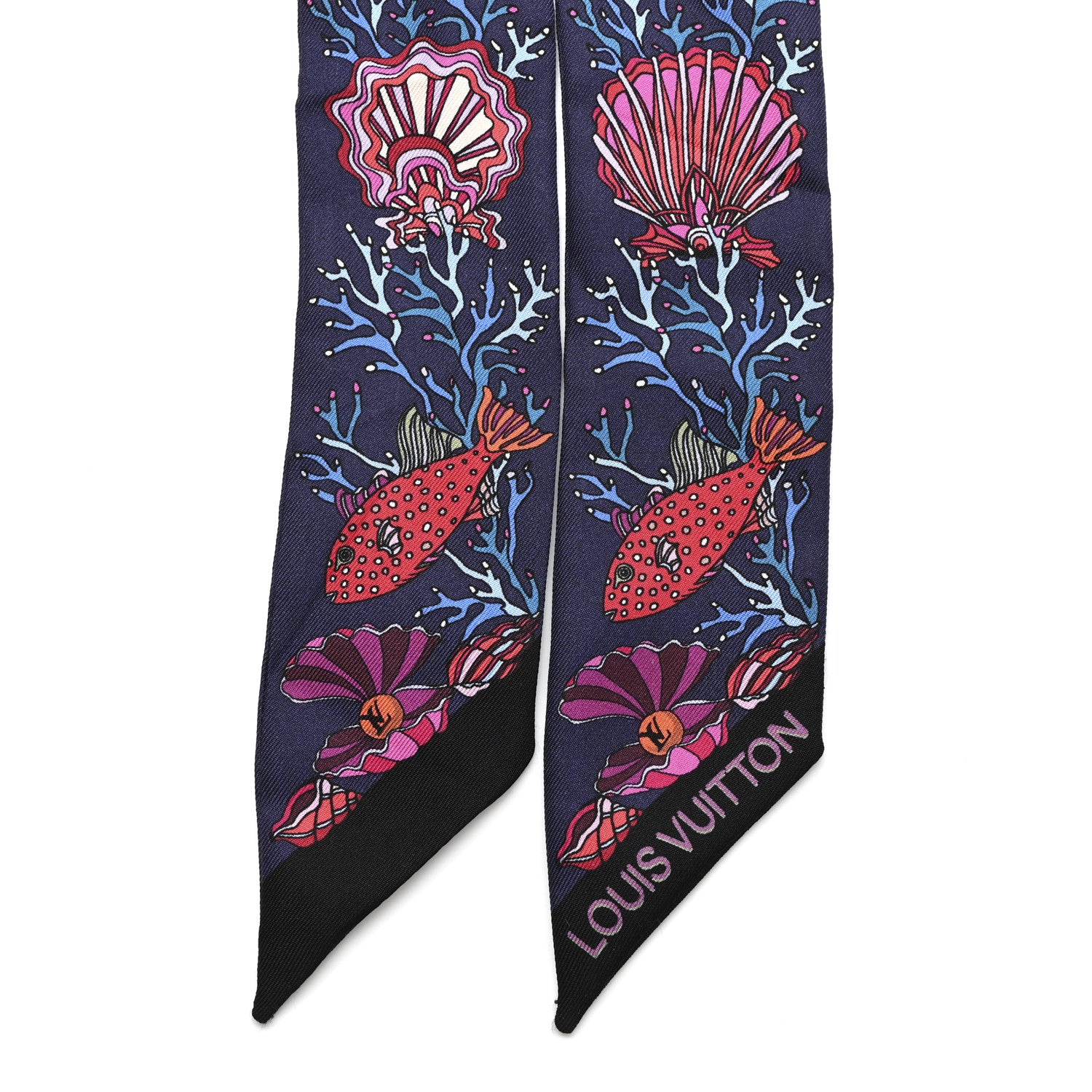 ルイ・ヴィトン バンドーBB シーオブラブ　希少 Louis Vuitton Silk Sea Of Love BB Bandeau Navy 1775644 – FASHIONPHILE