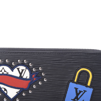 Louis Vuitton Epi LV Stories Zippy Wallet Black 8 of 9