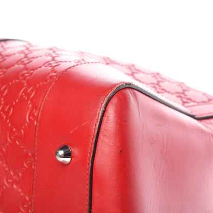Gucci Guccissima Signature Large Duffle Hibiscus Red 21 of 22