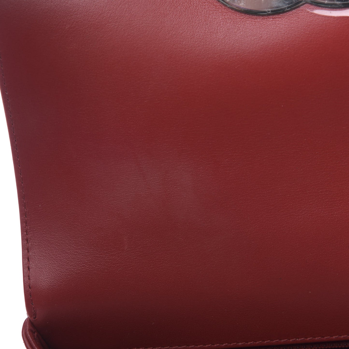 Lambskin Quilted Small CC Filigree Flap Dark Red