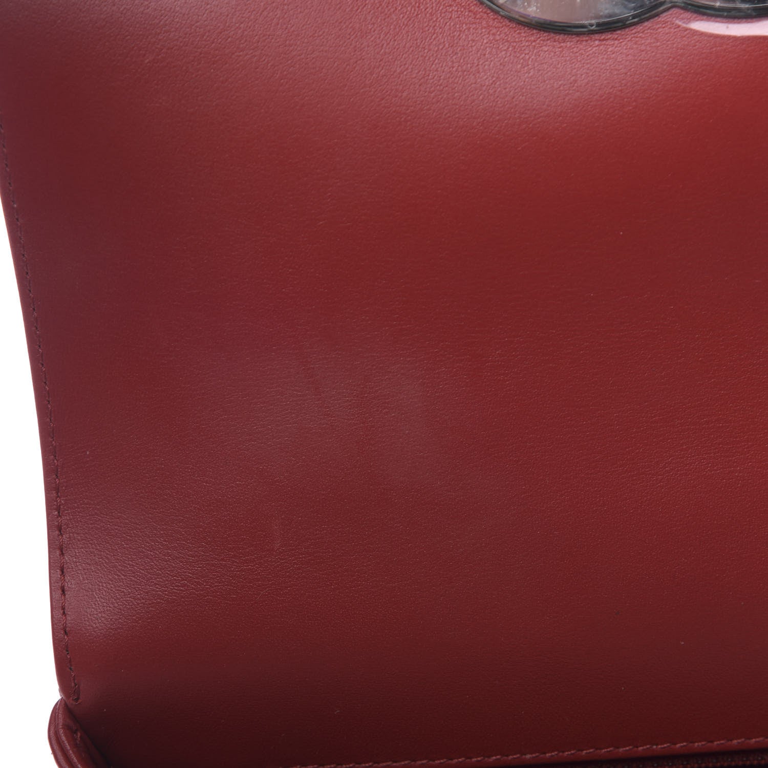 Chanel Lambskin Quilted Small CC Filigree Flap Dark Red 11 of 12