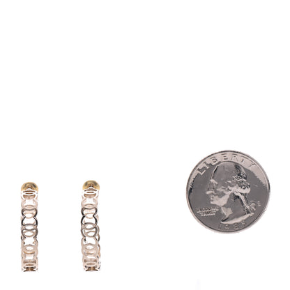 Chanel Metal CC Hoop Earrings Gold 2 of 5