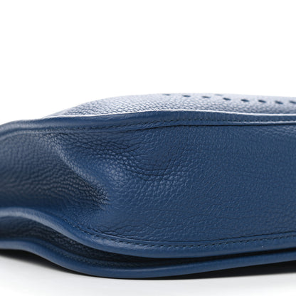Hermes Taurillon Clemence Evelyne III PM Deep Blue 7 of 8