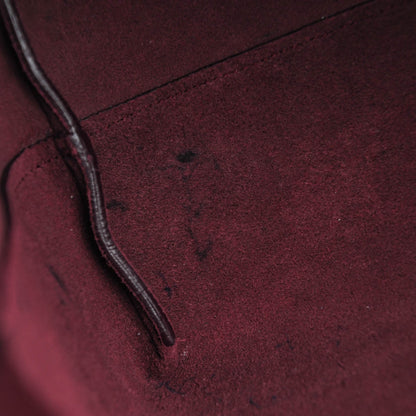 Saint Laurent Calfskin Large Shopping Tote Bordeaux 10 of 10