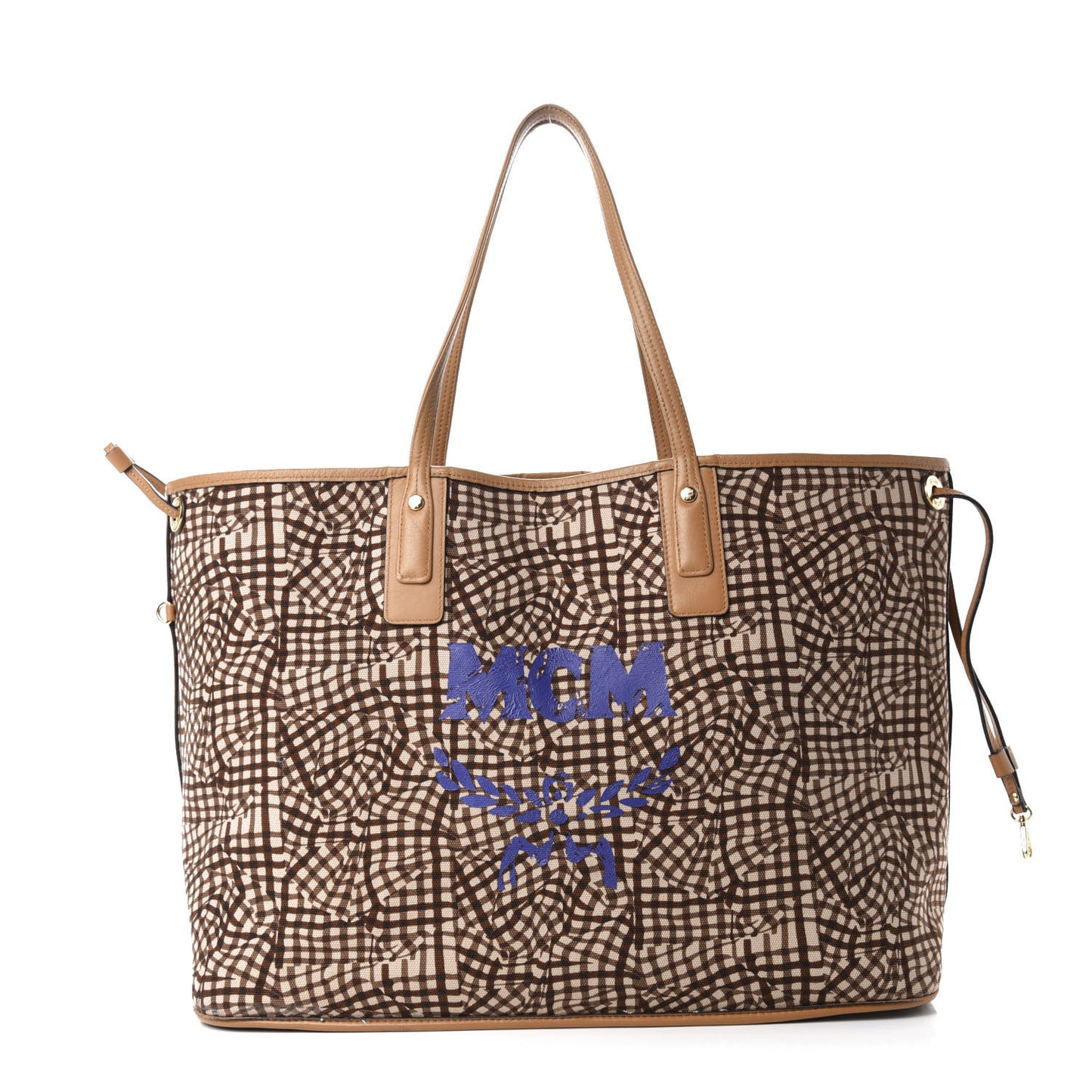 Visetos Large Liz Reversible Shopper Tote Cognac