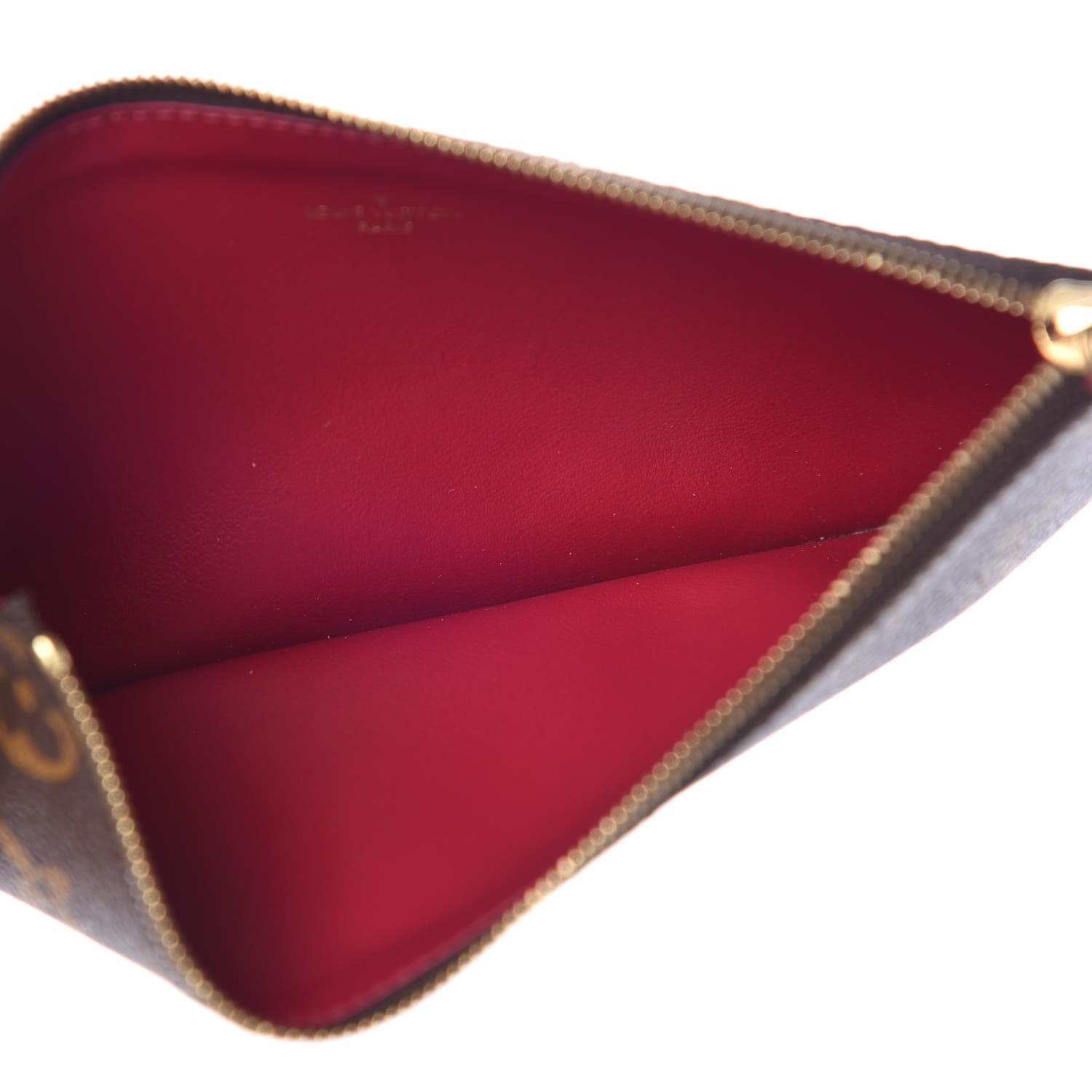 Louis Vuitton Monogram Pochette Felicie Chain Wallet Fuchsia 10 of 12