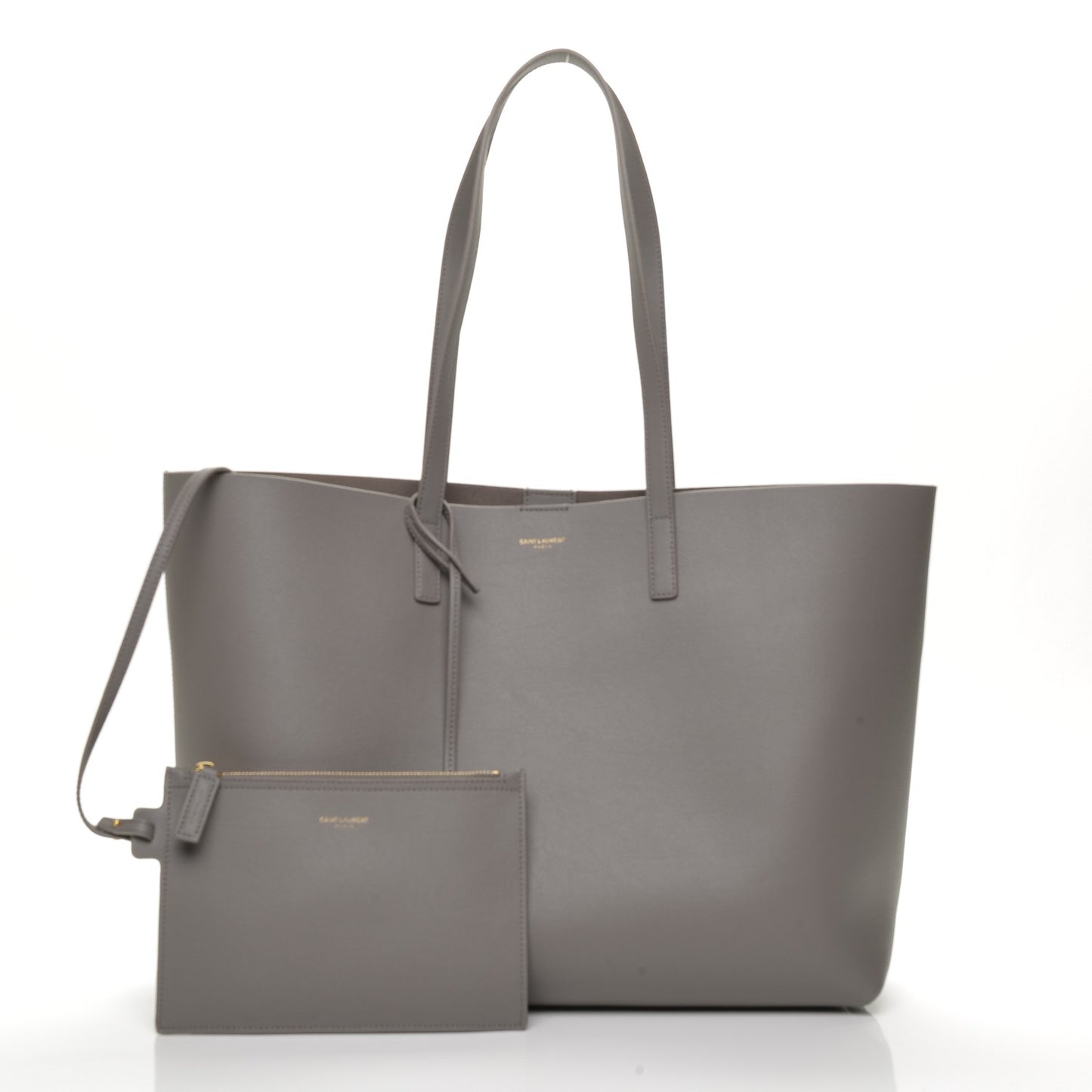 Calfskin Large Shopping Tote Fog