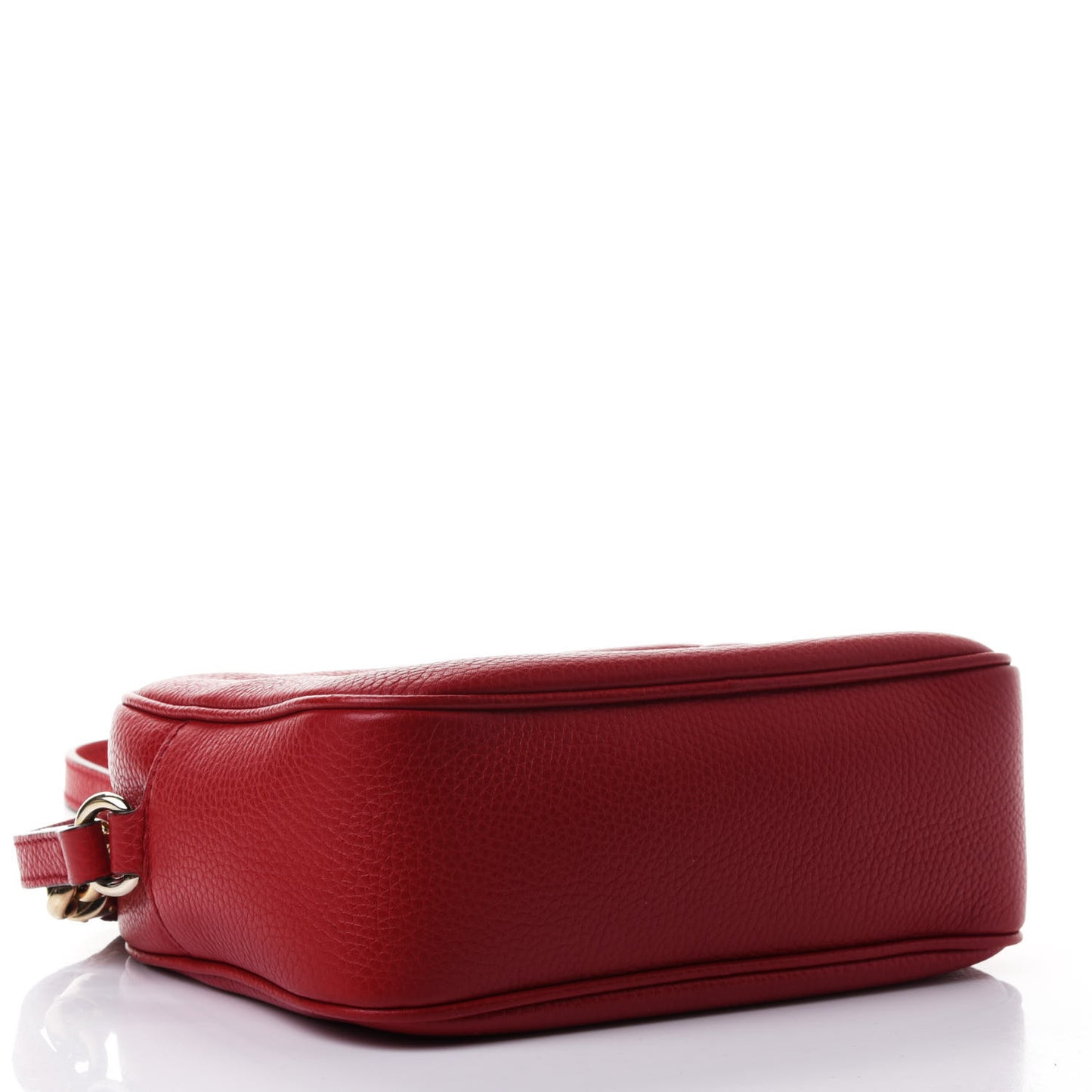 Pebbled Calfskin Small Soho Disco Bag Tabasco Red