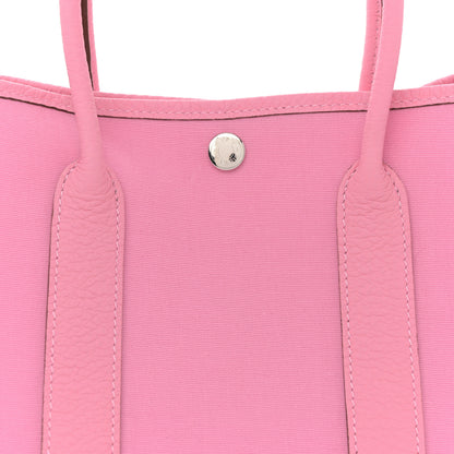 Hermes Toile Officier Vache Country Garden Party 30 TPM Pink 8 of 11
