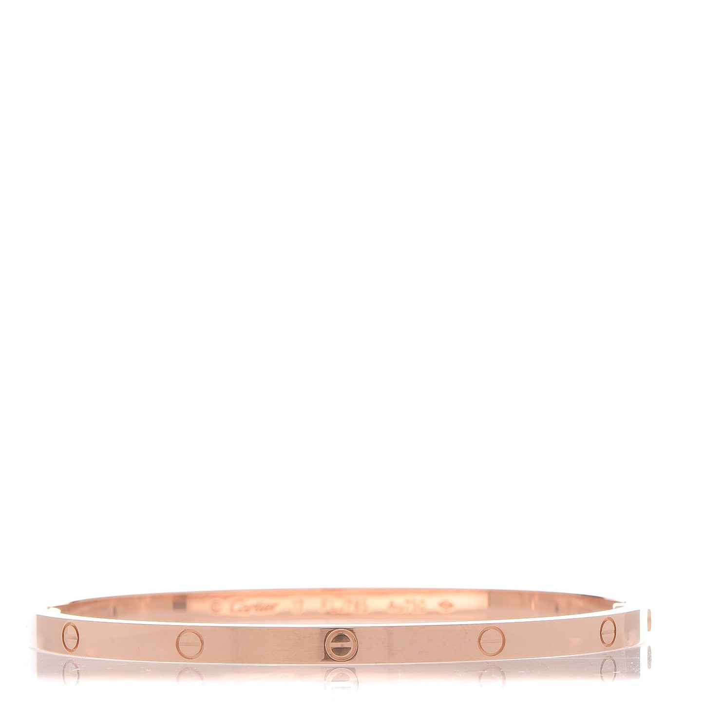 18K Pink Gold Small LOVE Bracelet 17