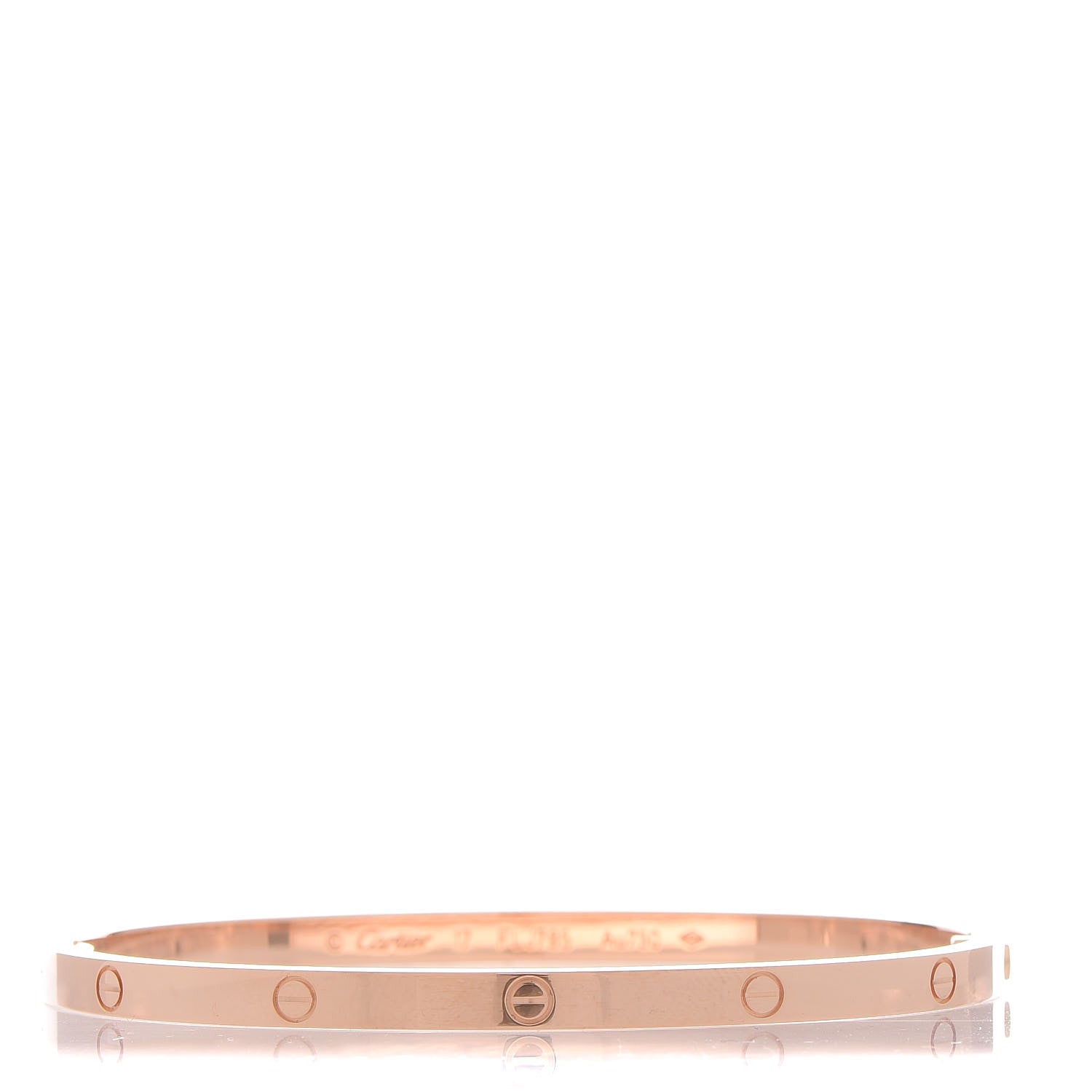 Cartier 18K Pink Gold Small LOVE Bracelet 17 1 of 5