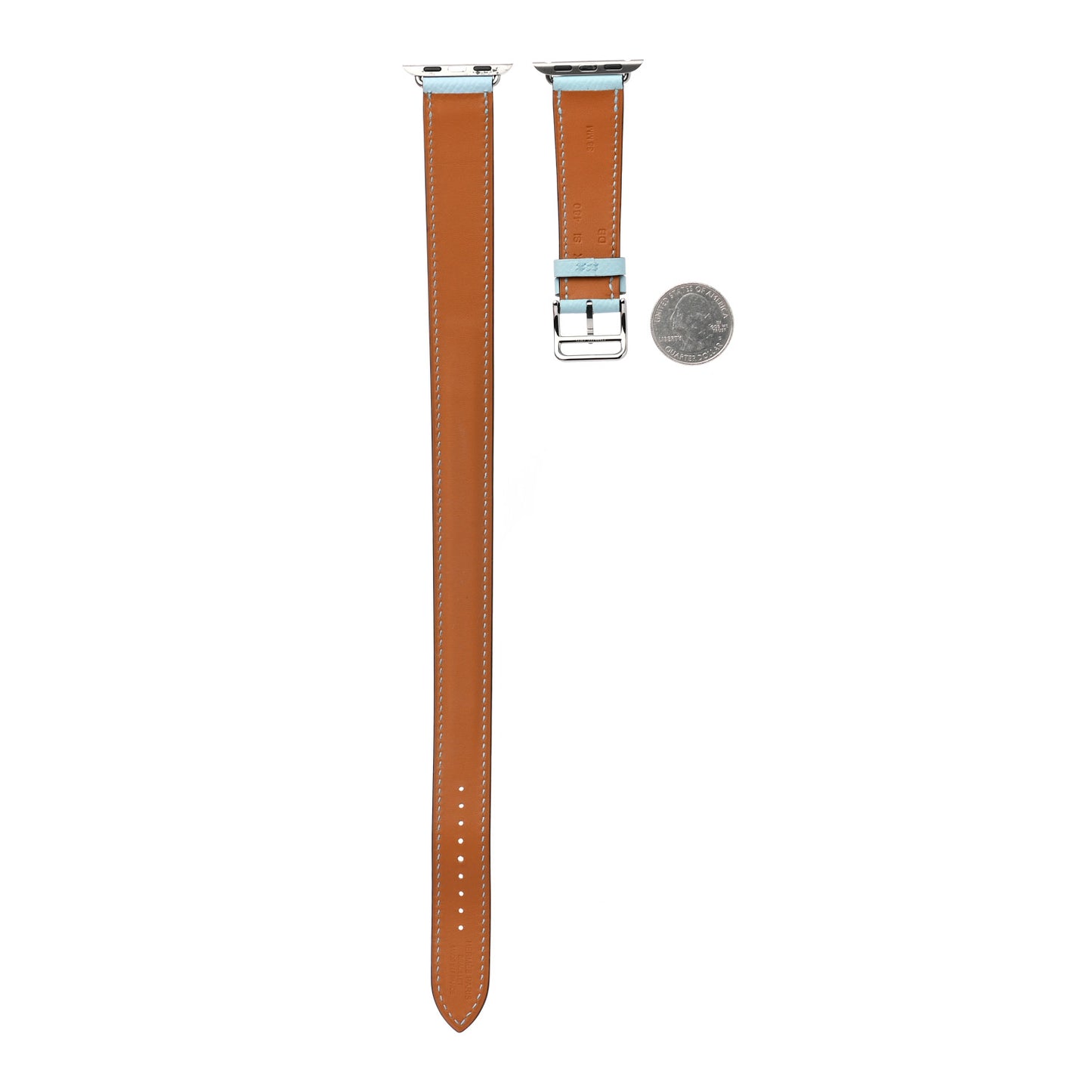 Epsom 38mm Apple Watch Double Tour Band Bleu Paon