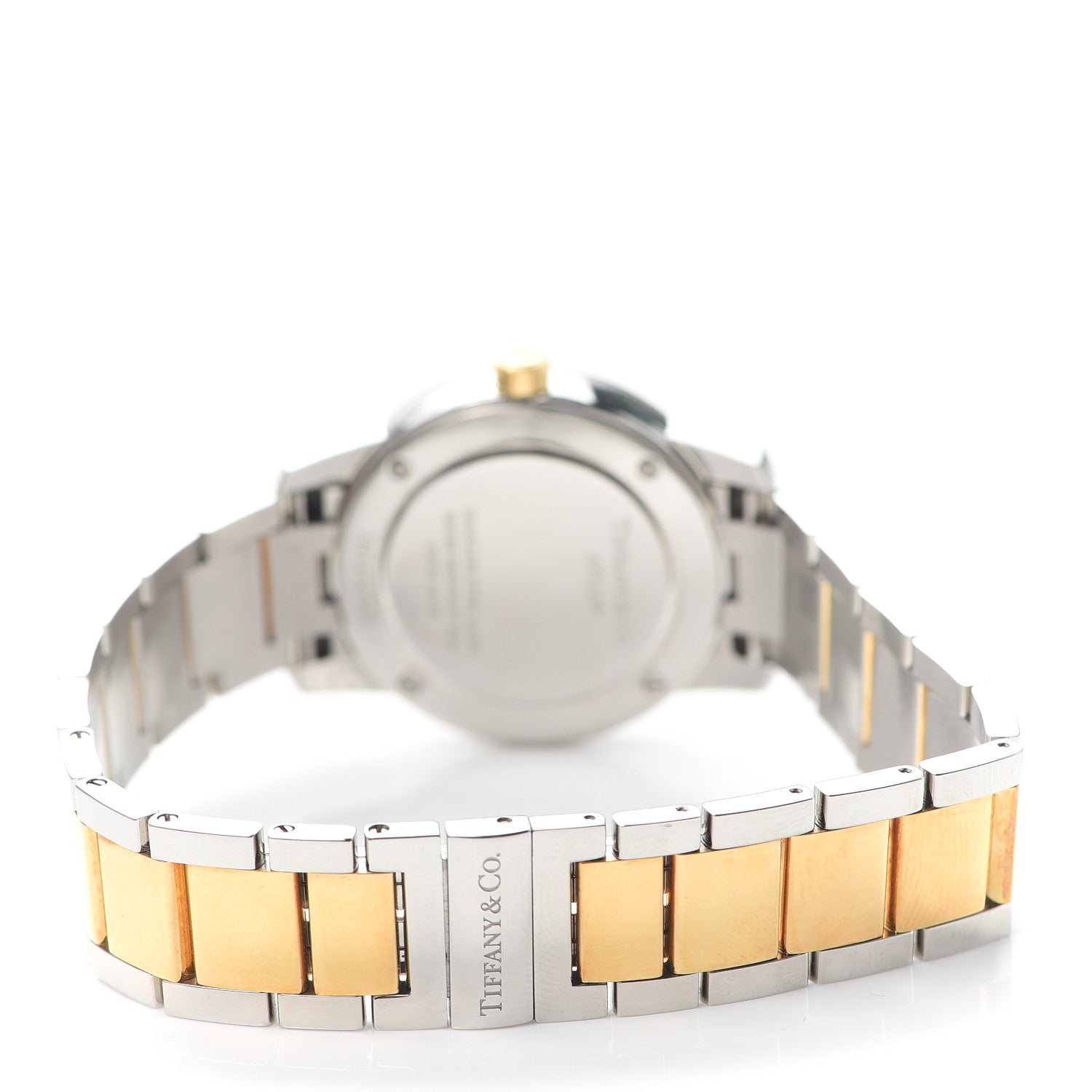 Tiffany Stainless Steel 18K Yellow Gold 29mm Atlas 2-Hand Quartz Watch 3 of 6