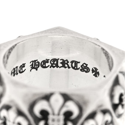 Chrome Hearts Sterling SIlver Pentagon Fleur de Lis Ring 54 7 4 of 5
