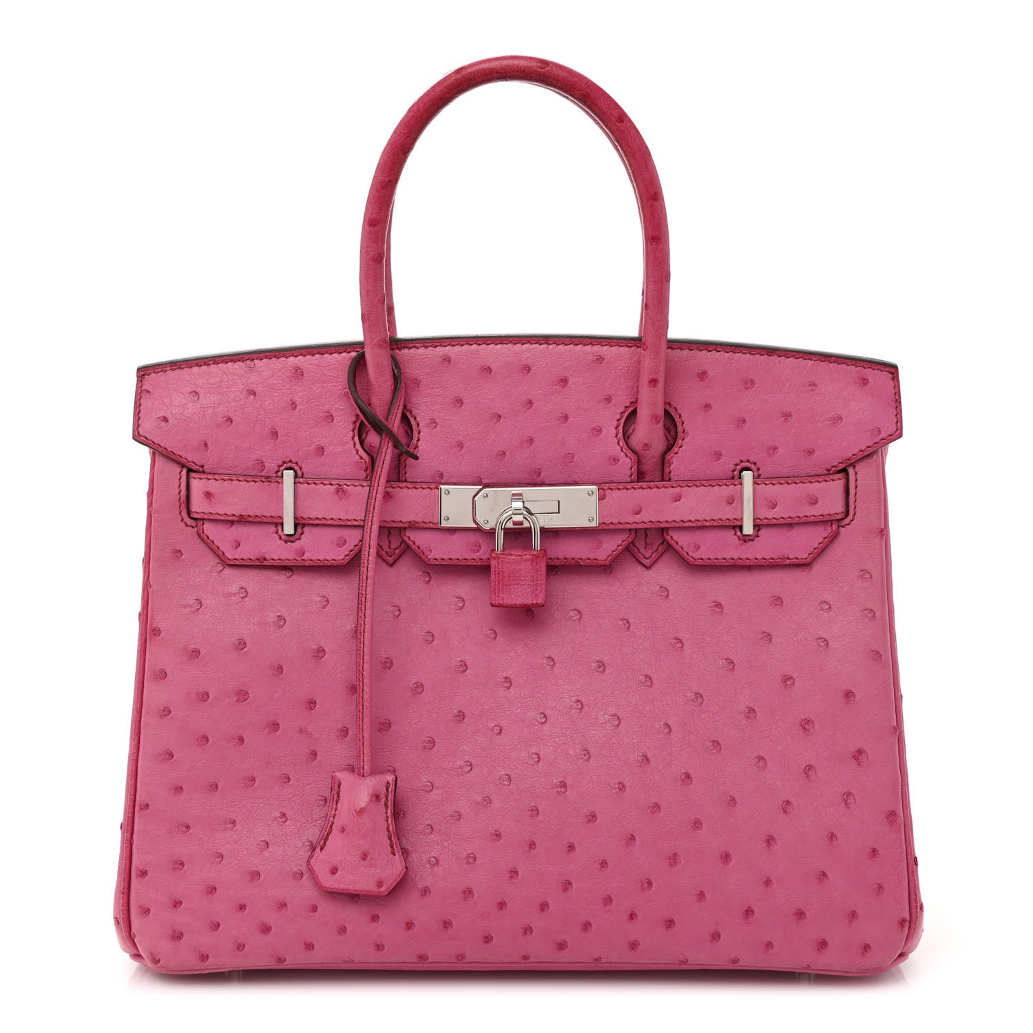 Hermes Ostrich Birkin 30 Fuchsia 1 of 9