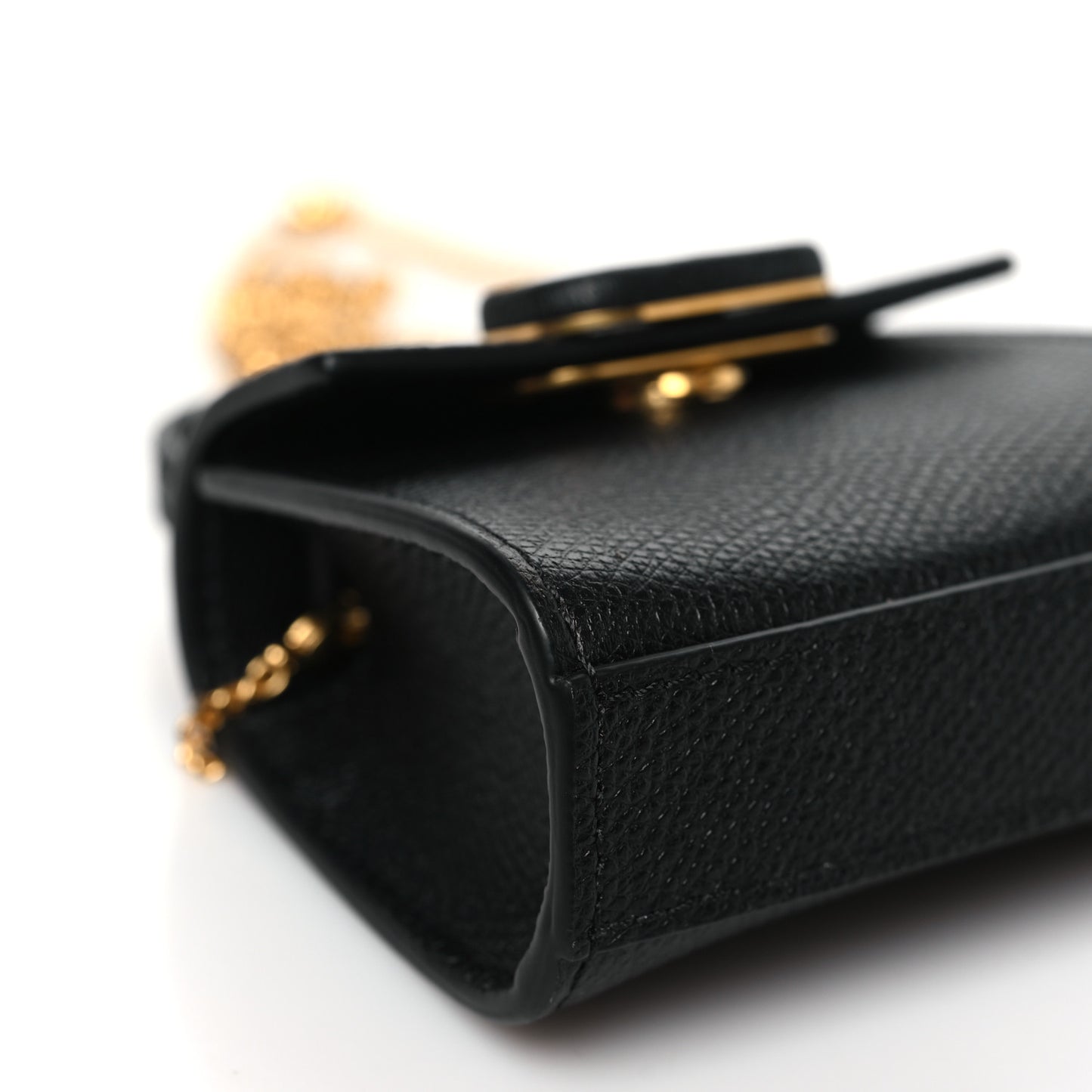 Grainy Calfskin Mini VLogo Belt Bag  85 34 Black