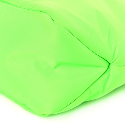 Prada Tessuto Nylon Soft Padded Medium Shopping Tote Verde Fluo 11 of 13
