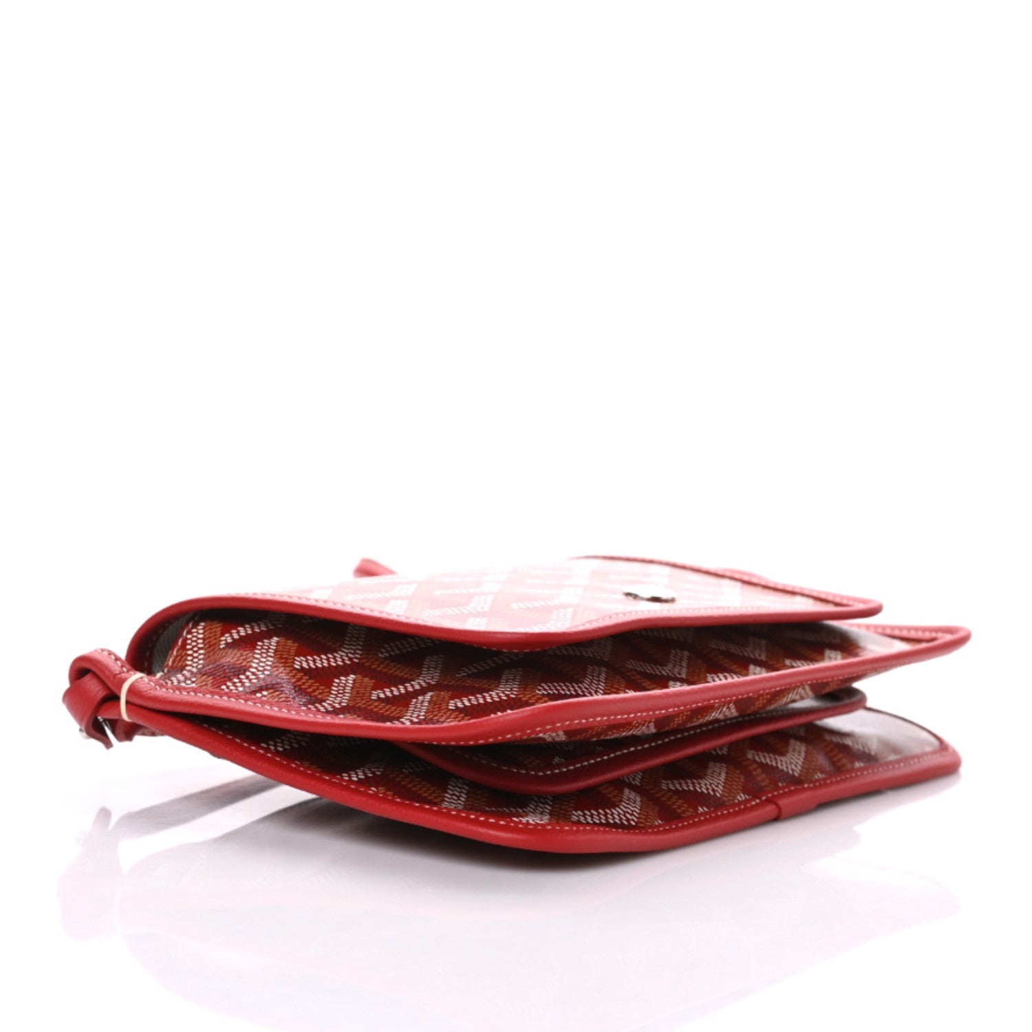 Goyard Goyardine Plumet Wallet Clutch Red 4 of 10