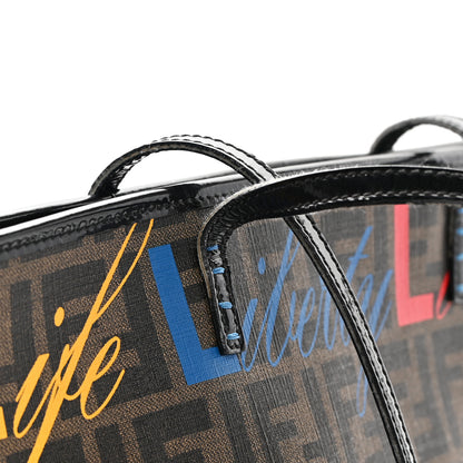 Fendi Zucca Love Life Liberty Medium Roll Tote Tobacco Multicolor 16 of 16