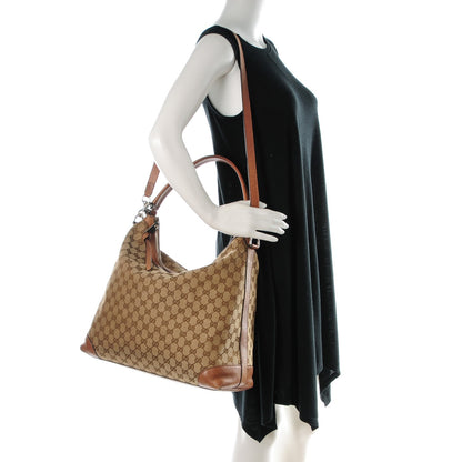 Gucci Monogram Old Libeccio Medium Miss GG Hobo Beige Ebony Light Brown 2 of 7