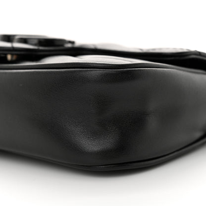 Gucci Calfskin Matelasse Monochrome GG Marmont Chain Belt Bag Black 10 of 12