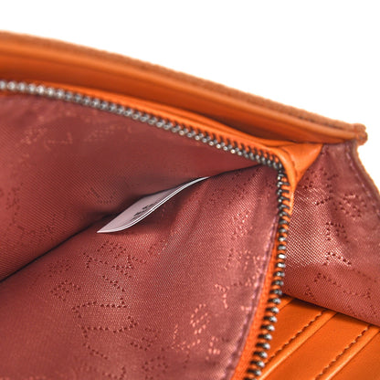 Stella McCartney Shaggy Deer Falabella Flap Wallet Orange 7 of 7
